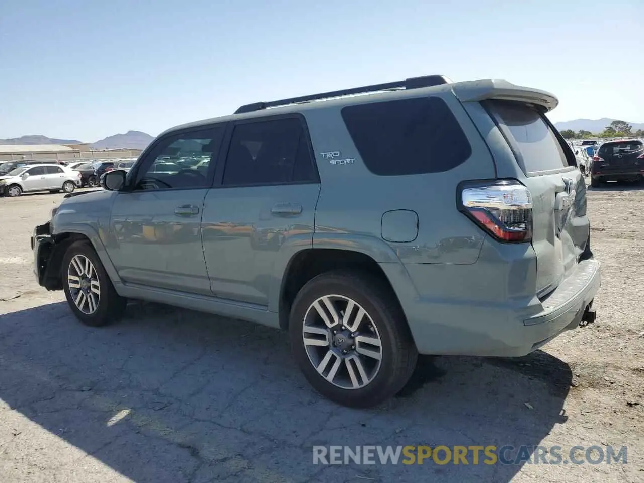 2 fotografías del automóvil dañado JTEAU5JRXN5262715 TOYOTA 4RUNNER 2022