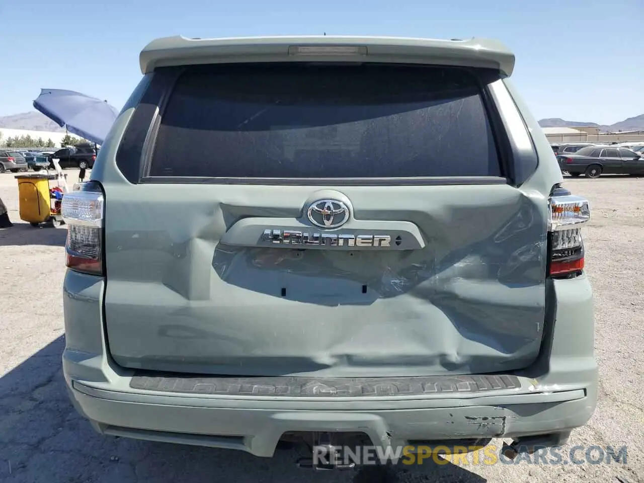 6 fotografías del automóvil dañado JTEAU5JRXN5262715 TOYOTA 4RUNNER 2022