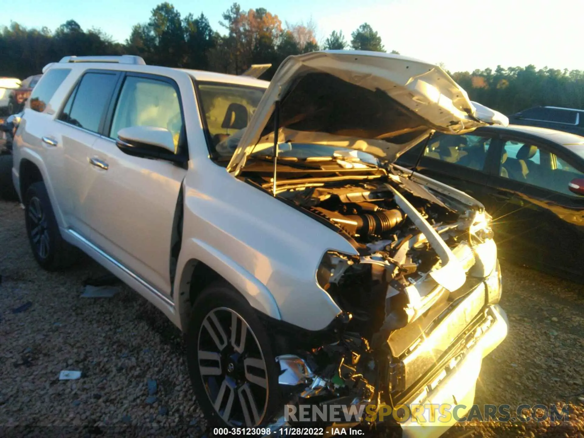1 fotografías del automóvil dañado JTEDU5JR1N5263040 TOYOTA 4RUNNER 2022