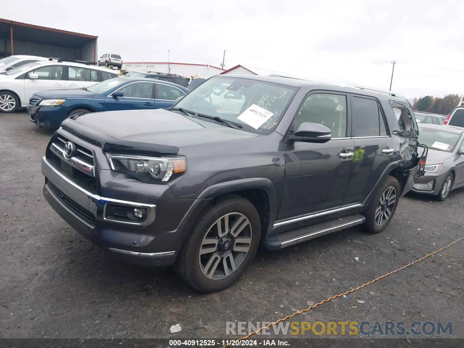 2 fotografías del automóvil dañado JTEDU5JR4N5265767 TOYOTA 4RUNNER 2022