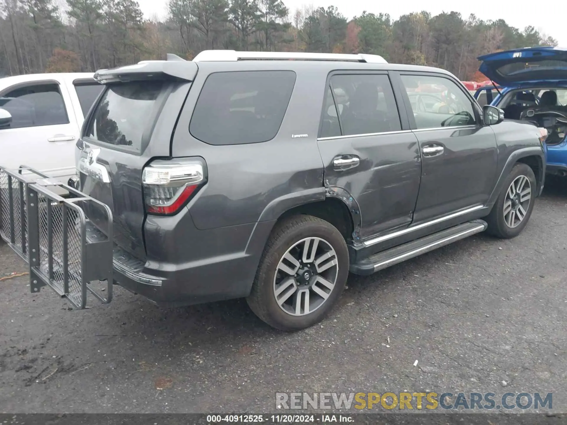 4 fotografías del automóvil dañado JTEDU5JR4N5265767 TOYOTA 4RUNNER 2022