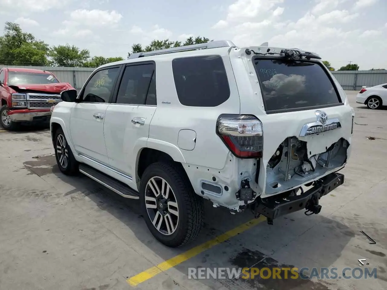 3 fotografías del automóvil dañado JTEDU5JR6N5257332 TOYOTA 4RUNNER 2022