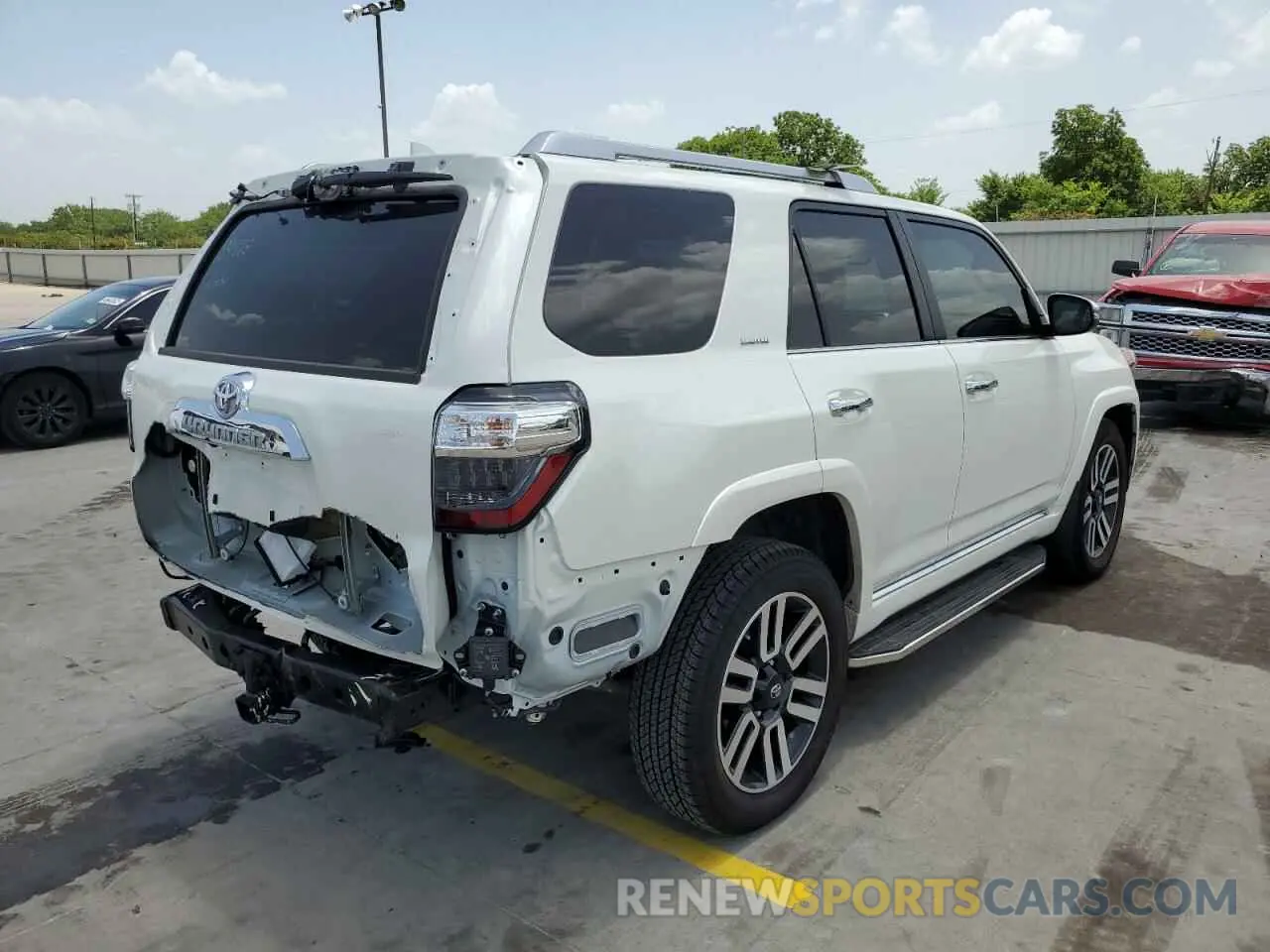 4 fotografías del automóvil dañado JTEDU5JR6N5257332 TOYOTA 4RUNNER 2022