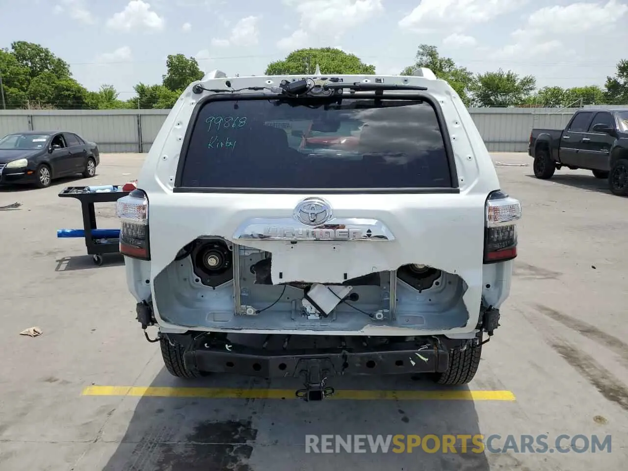 9 fotografías del automóvil dañado JTEDU5JR6N5257332 TOYOTA 4RUNNER 2022