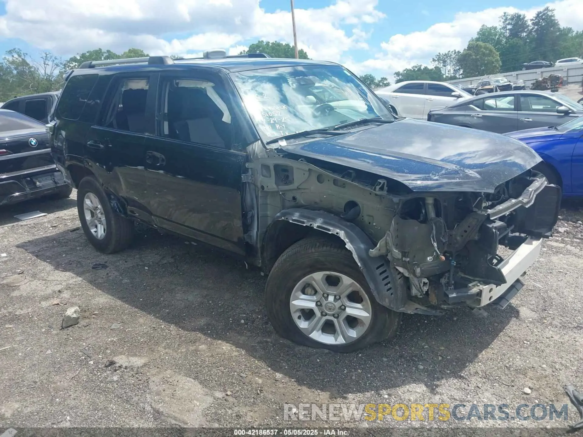 1 fotografías del automóvil dañado JTEEU5JR0N5257119 TOYOTA 4RUNNER 2022