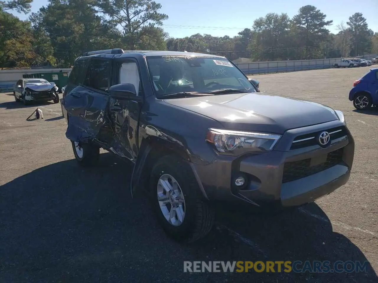 1 fotografías del automóvil dañado JTEEU5JR1N5255458 TOYOTA 4RUNNER 2022