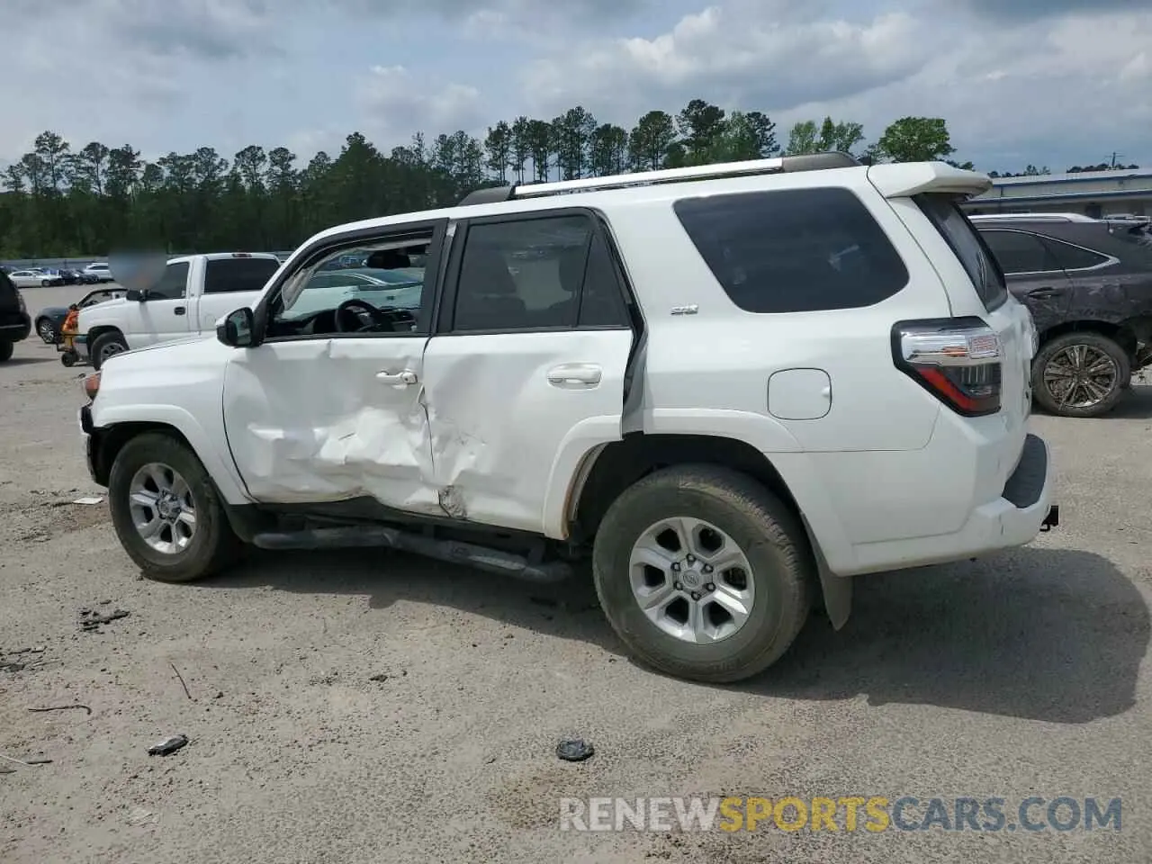 2 fotografías del automóvil dañado JTEEU5JR2N5258658 TOYOTA 4RUNNER 2022