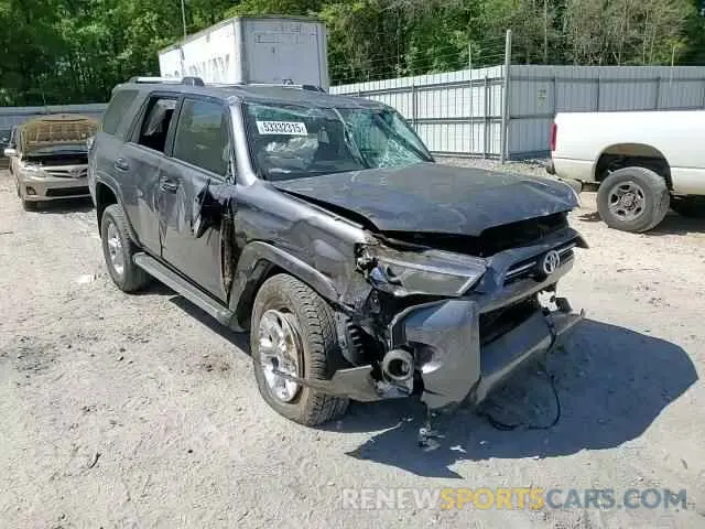 11 fotografías del automóvil dañado JTEEU5JR4N5259343 TOYOTA 4RUNNER 2022
