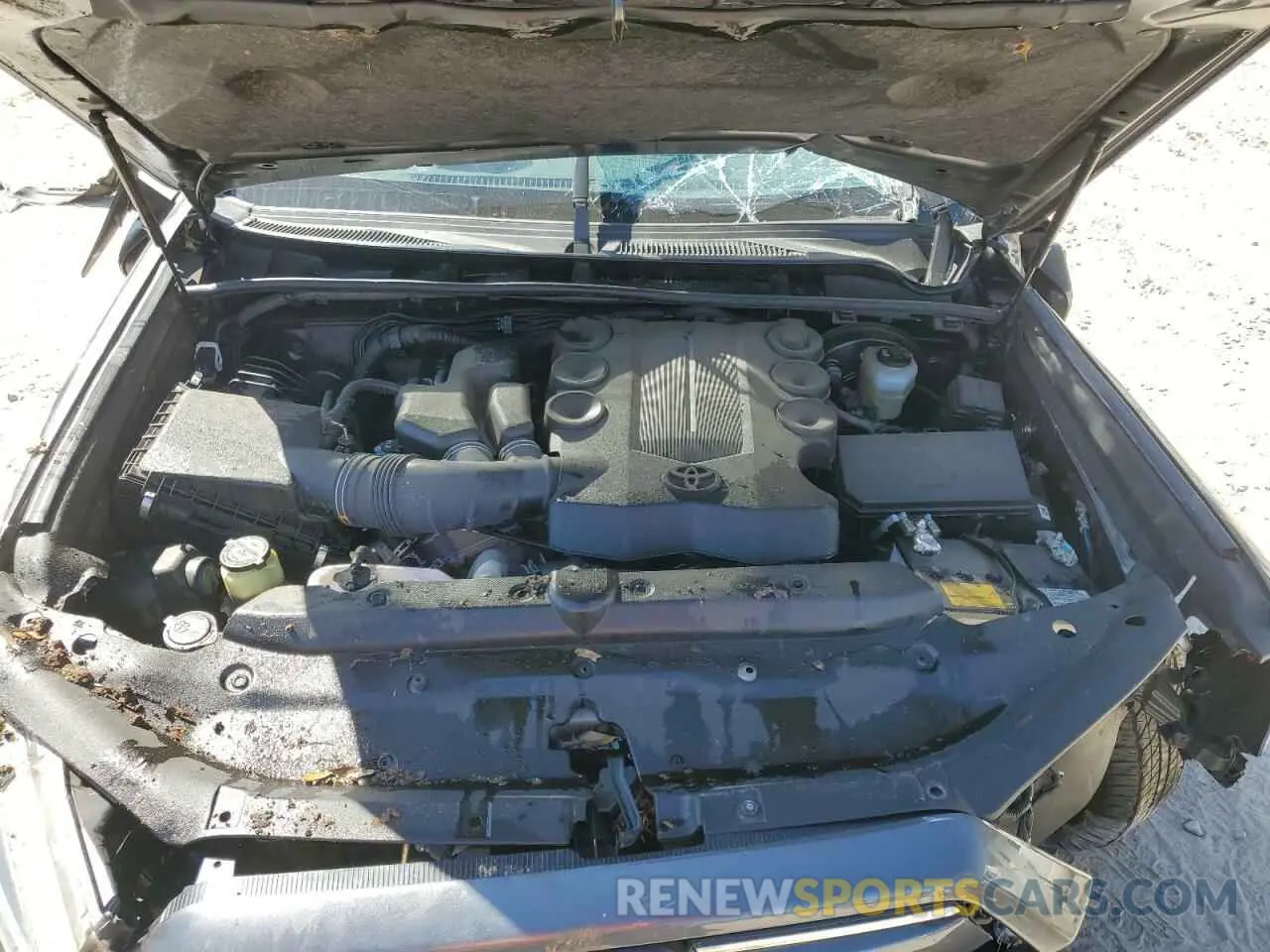 14 fotografías del automóvil dañado JTEEU5JR4N5259343 TOYOTA 4RUNNER 2022