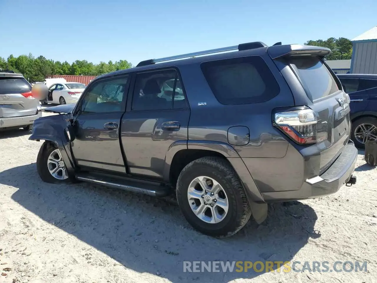 2 fotografías del automóvil dañado JTEEU5JR4N5259343 TOYOTA 4RUNNER 2022