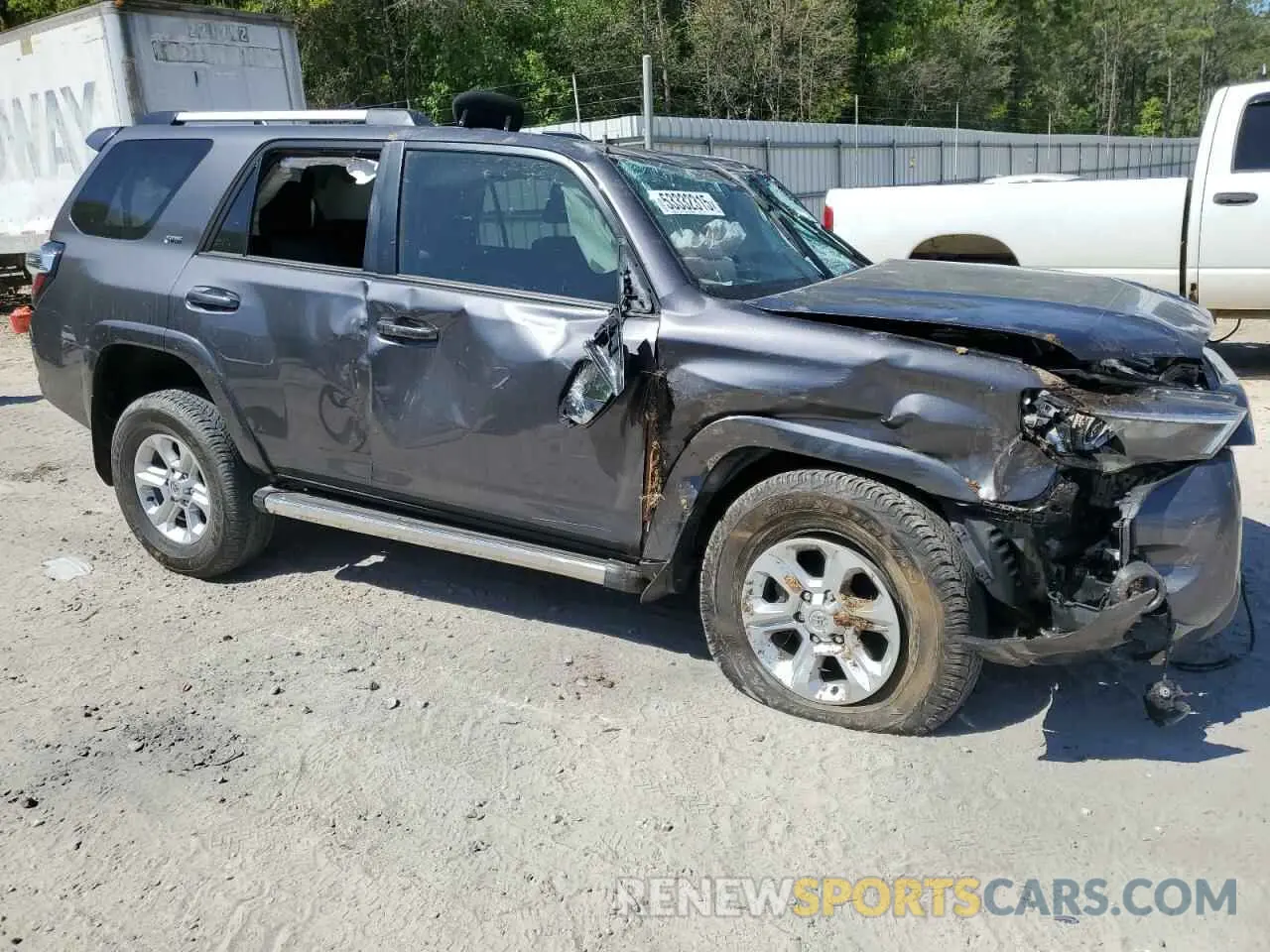 4 fotografías del automóvil dañado JTEEU5JR4N5259343 TOYOTA 4RUNNER 2022