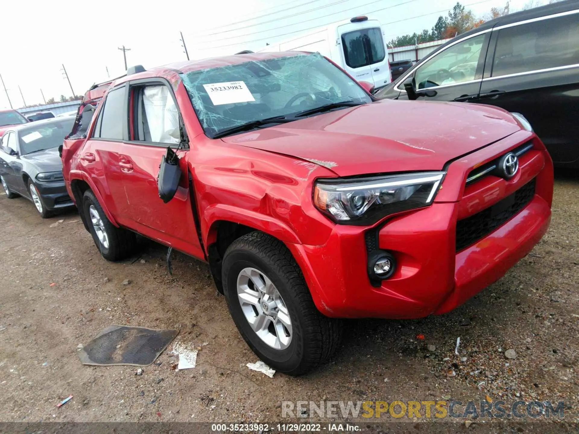 1 fotografías del automóvil dañado JTEEU5JR5N5252711 TOYOTA 4RUNNER 2022