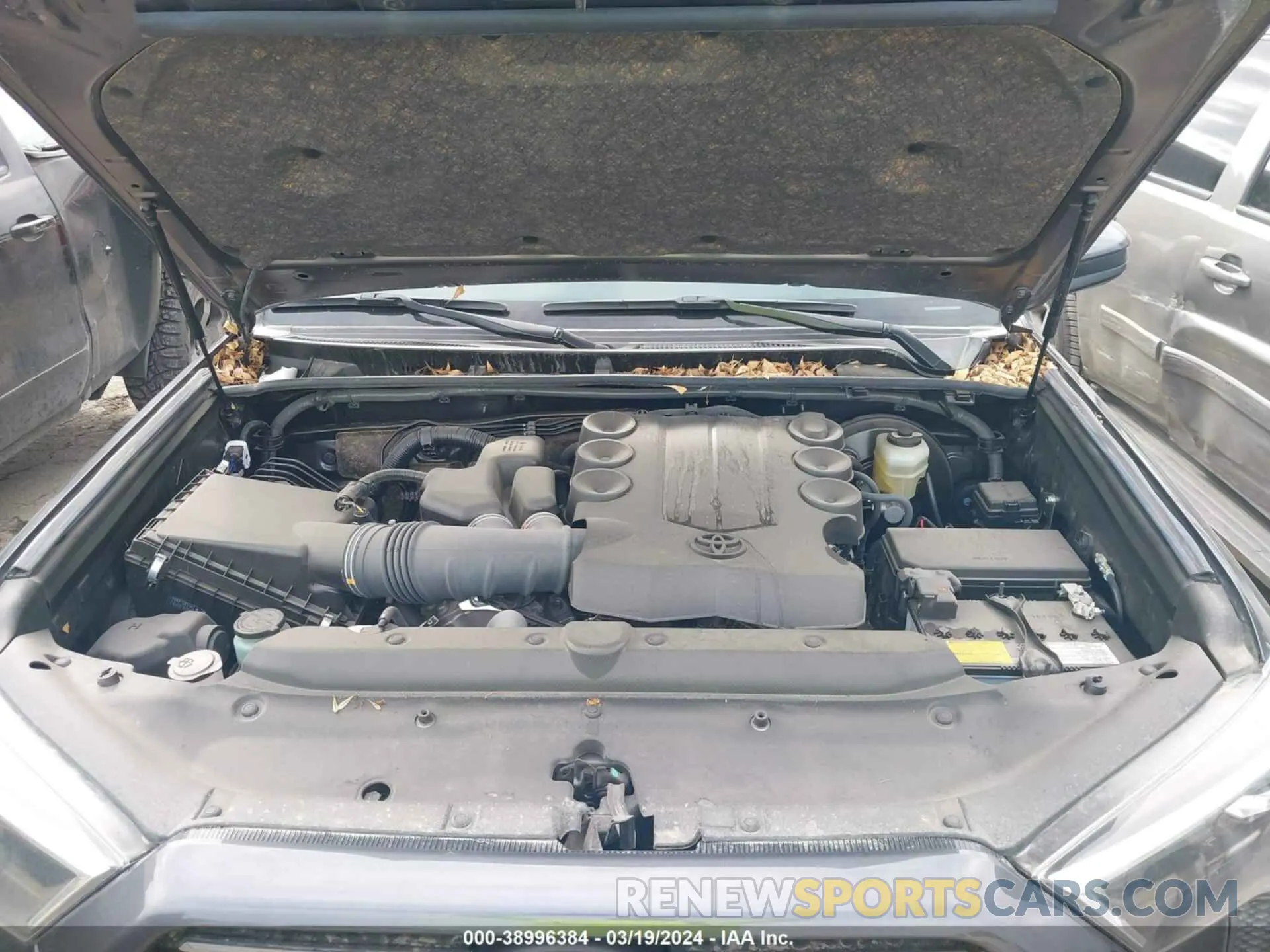 10 fotografías del automóvil dañado JTEEU5JR5N5258766 TOYOTA 4RUNNER 2022