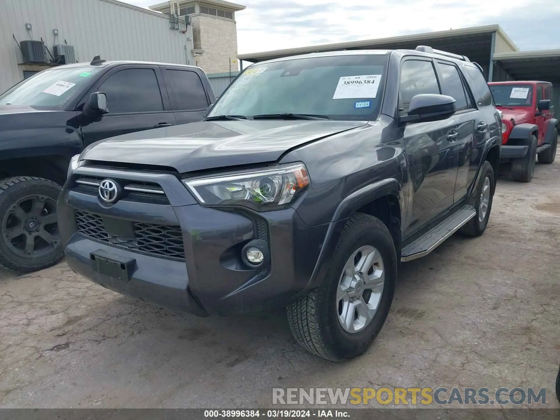 2 fotografías del automóvil dañado JTEEU5JR5N5258766 TOYOTA 4RUNNER 2022