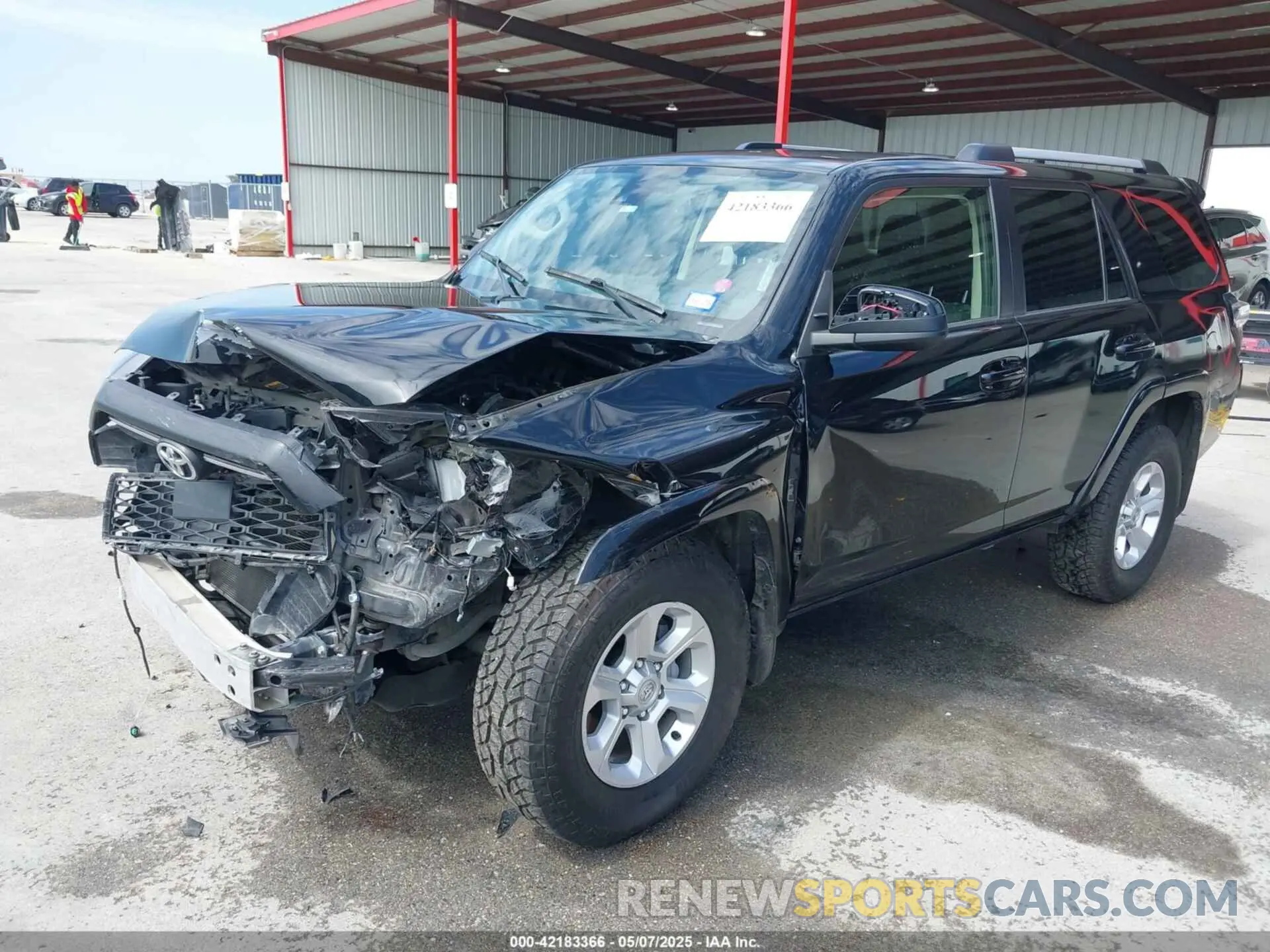 2 fotografías del automóvil dañado JTEEU5JR5N5260419 TOYOTA 4RUNNER 2022
