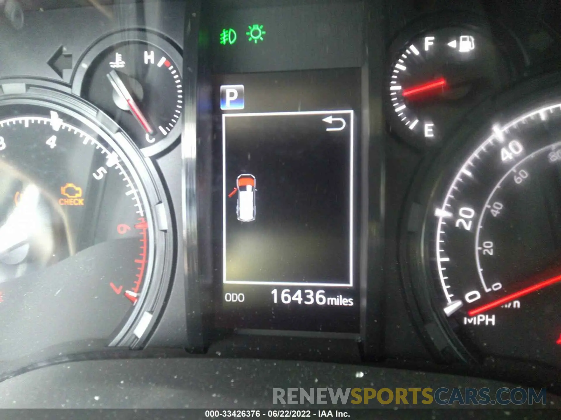 7 fotografías del automóvil dañado JTEEU5JR6N5252376 TOYOTA 4RUNNER 2022