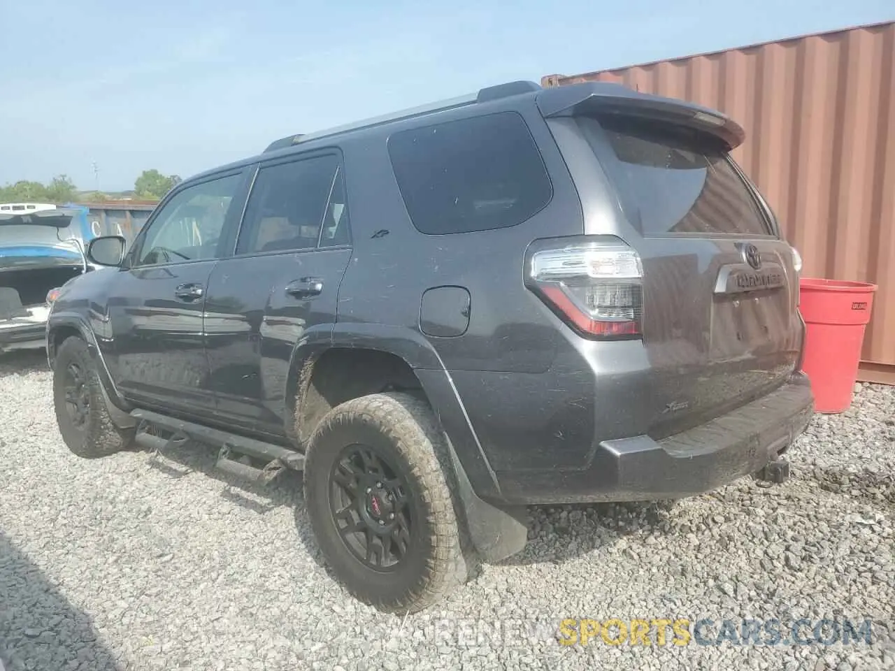 2 fotografías del automóvil dañado JTEEU5JR6N5255455 TOYOTA 4RUNNER 2022