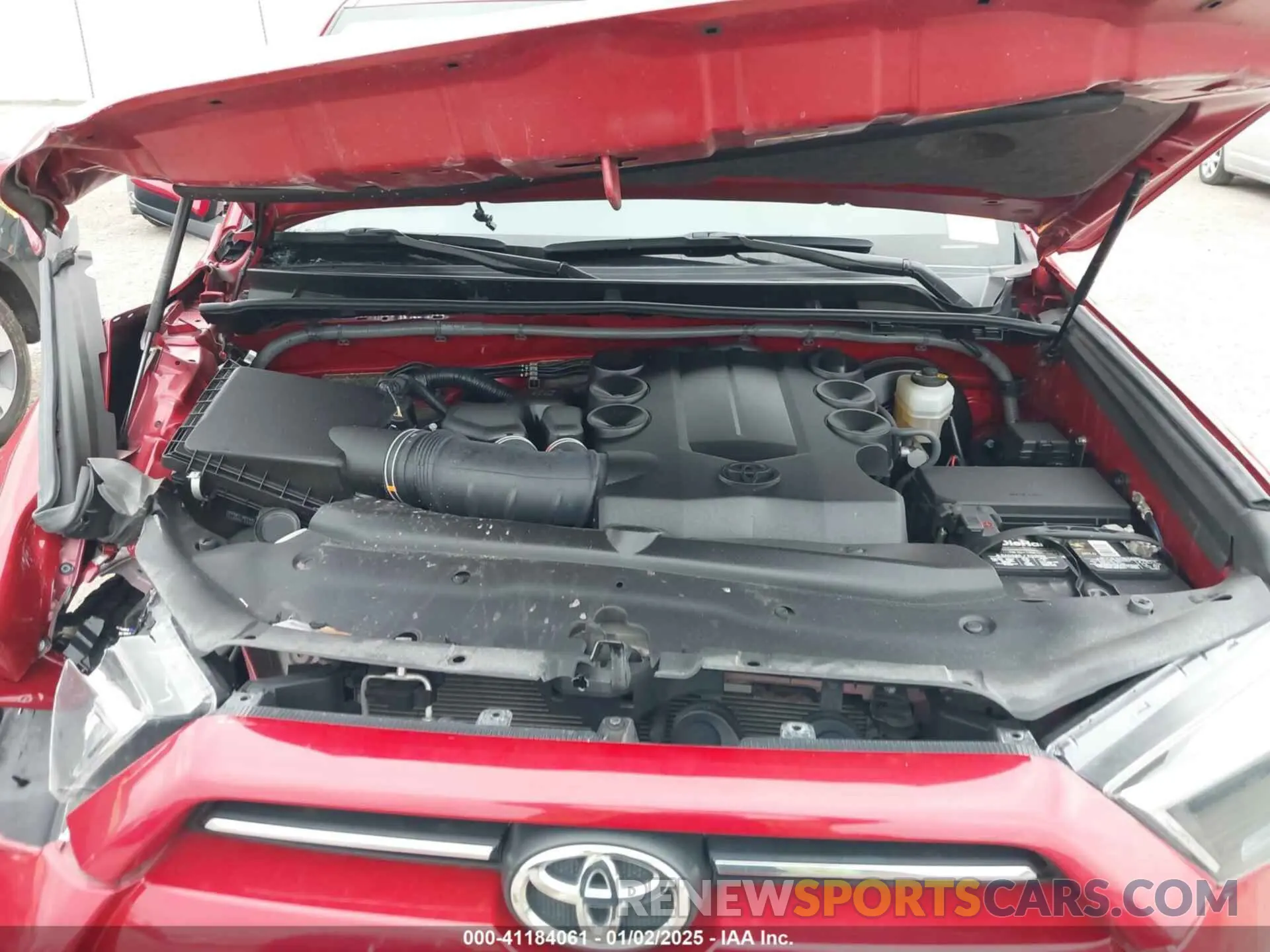 10 fotografías del automóvil dañado JTEEU5JR6N5265726 TOYOTA 4RUNNER 2022