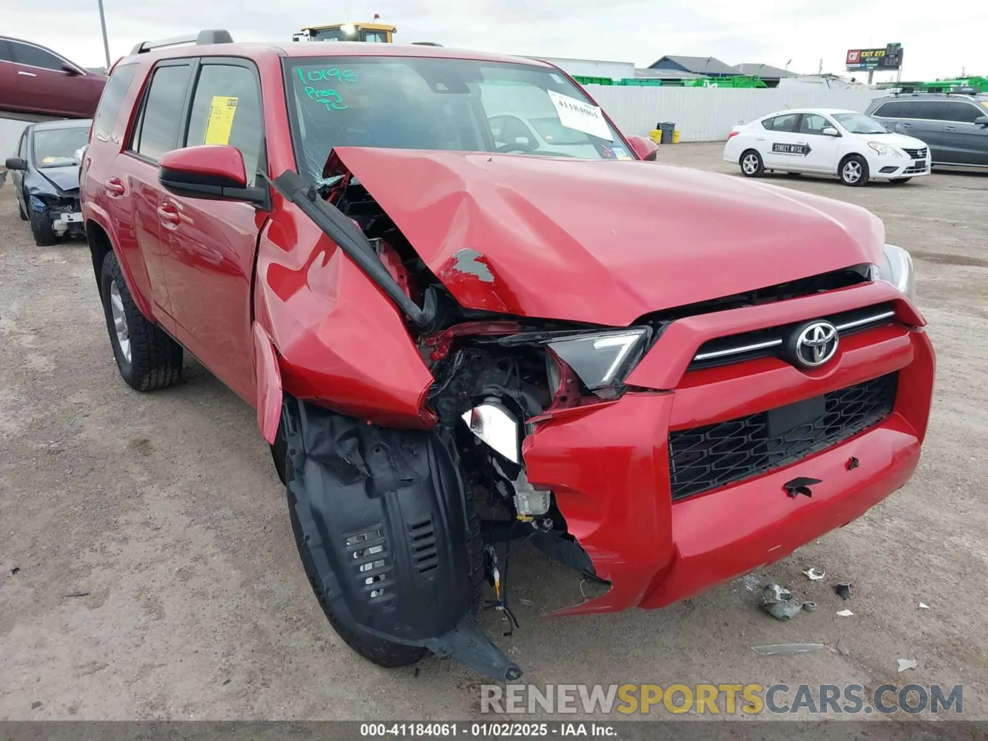 6 fotografías del automóvil dañado JTEEU5JR6N5265726 TOYOTA 4RUNNER 2022