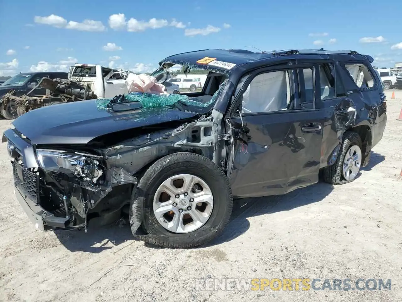 1 fotografías del automóvil dañado JTEEU5JR6N5276757 TOYOTA 4RUNNER 2022