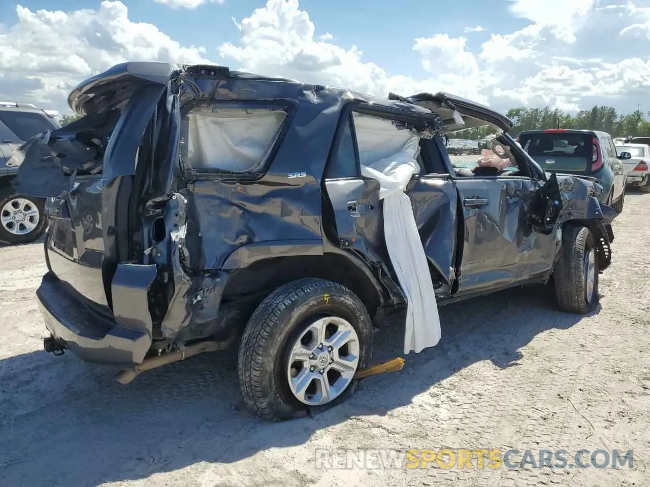 3 fotografías del automóvil dañado JTEEU5JR6N5276757 TOYOTA 4RUNNER 2022