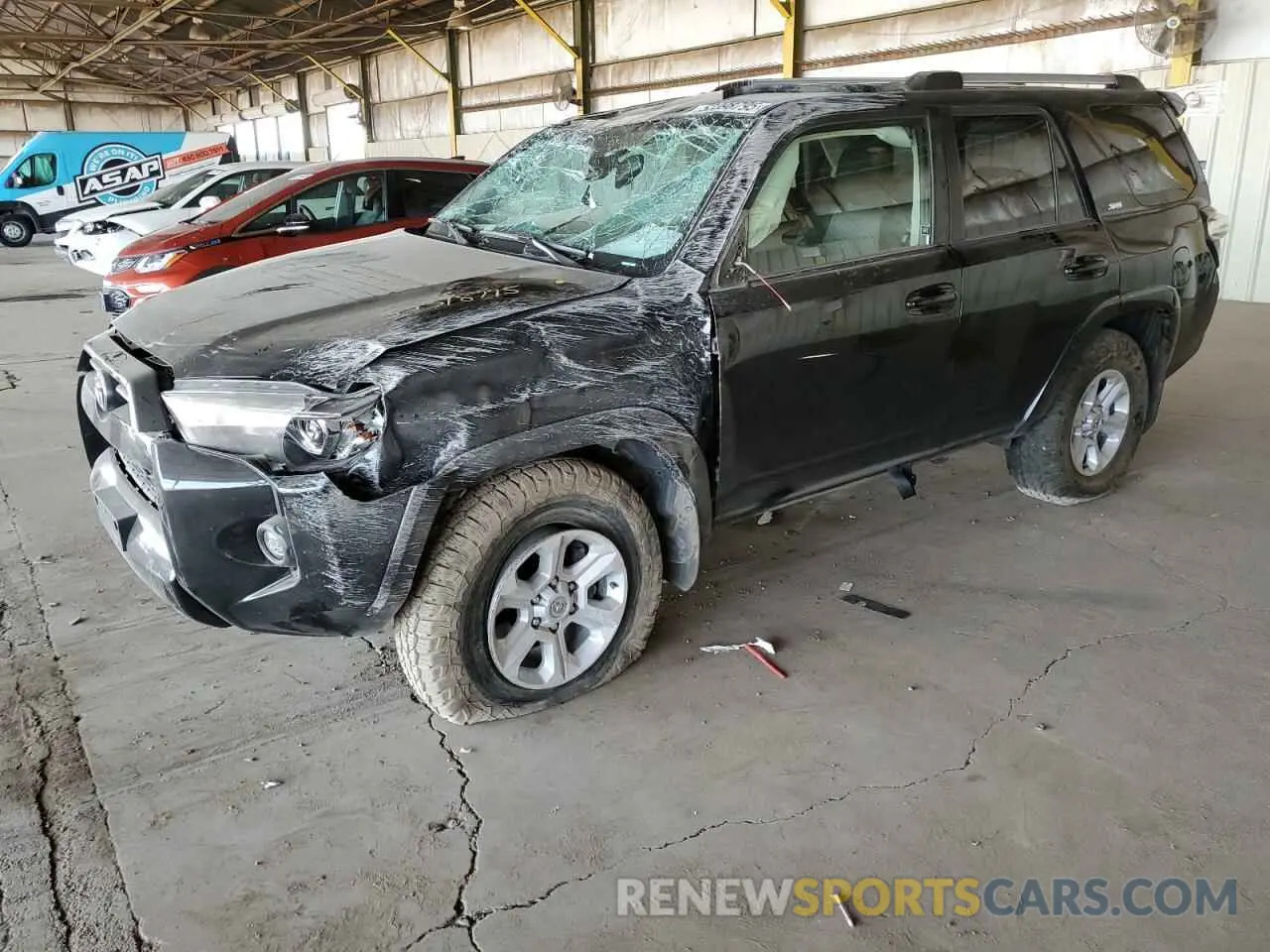 1 fotografías del automóvil dañado JTEEU5JR7N5271700 TOYOTA 4RUNNER 2022