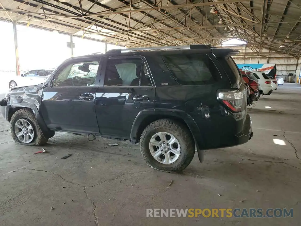 2 fotografías del automóvil dañado JTEEU5JR7N5271700 TOYOTA 4RUNNER 2022