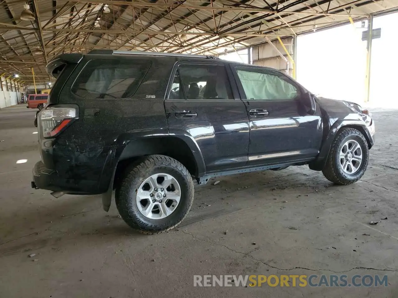 3 fotografías del automóvil dañado JTEEU5JR7N5271700 TOYOTA 4RUNNER 2022