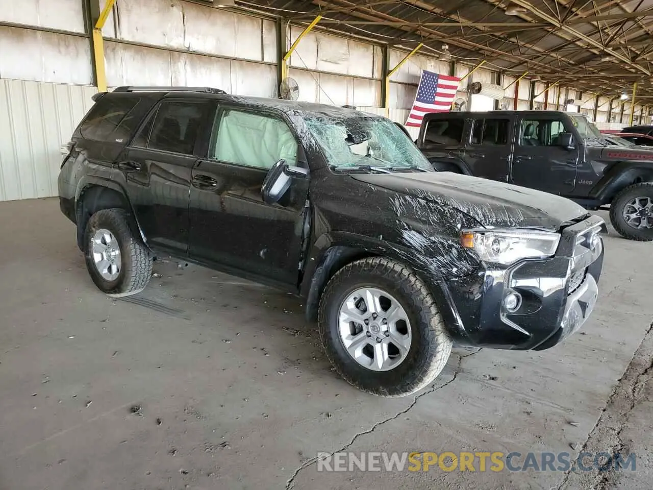 4 fotografías del automóvil dañado JTEEU5JR7N5271700 TOYOTA 4RUNNER 2022