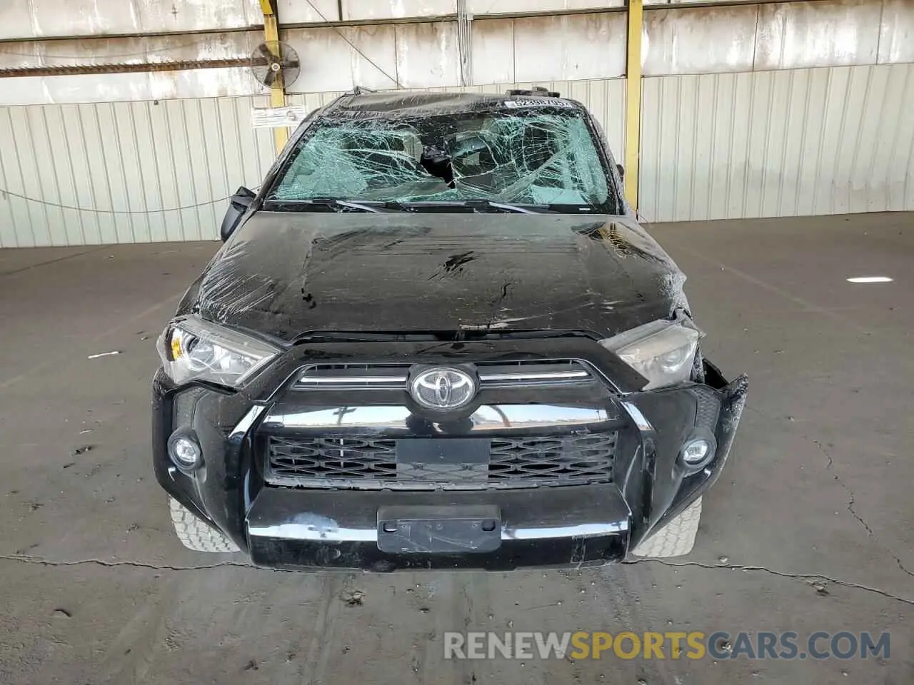 5 fotografías del automóvil dañado JTEEU5JR7N5271700 TOYOTA 4RUNNER 2022