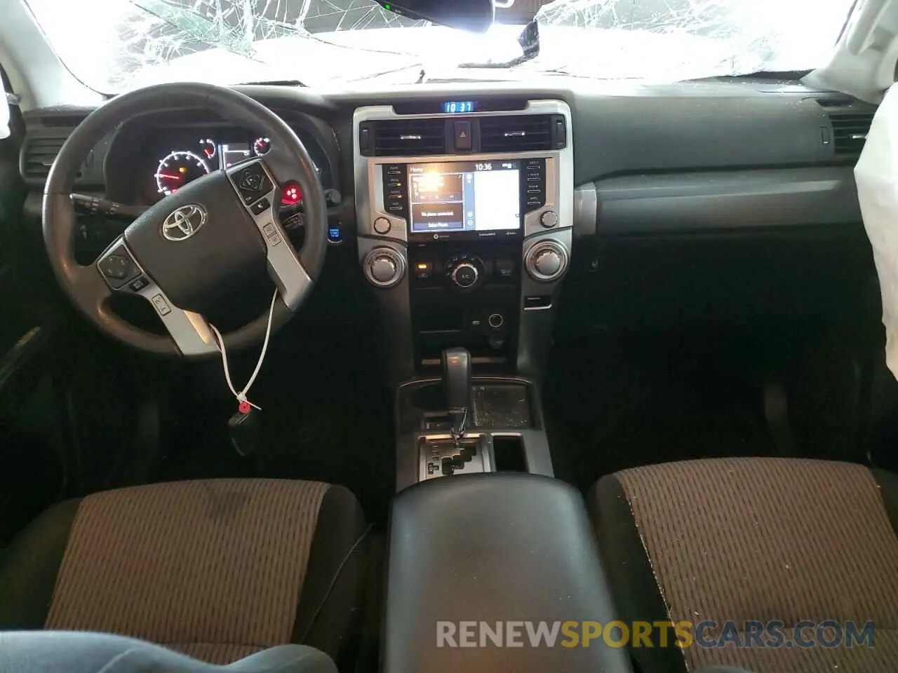 8 fotografías del automóvil dañado JTEEU5JR7N5271700 TOYOTA 4RUNNER 2022
