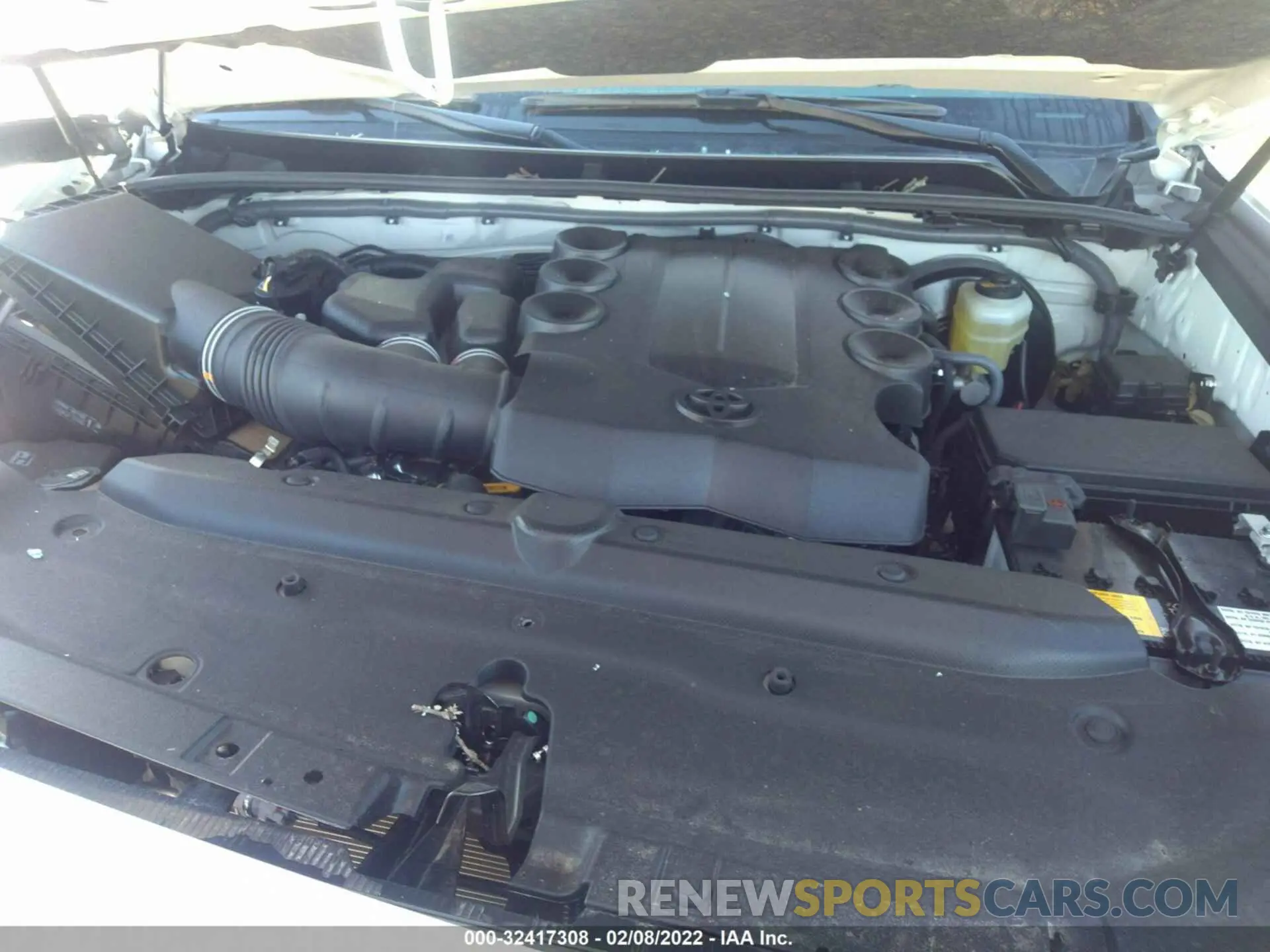 10 fotografías del automóvil dañado JTEFU5JR2N5251861 TOYOTA 4RUNNER 2022