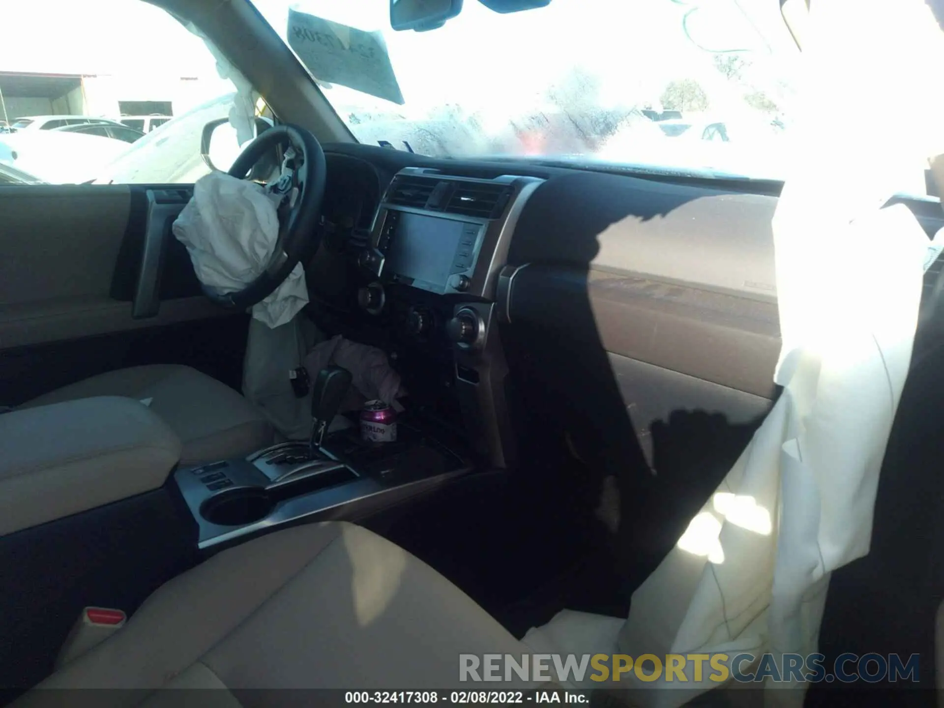 5 fotografías del automóvil dañado JTEFU5JR2N5251861 TOYOTA 4RUNNER 2022