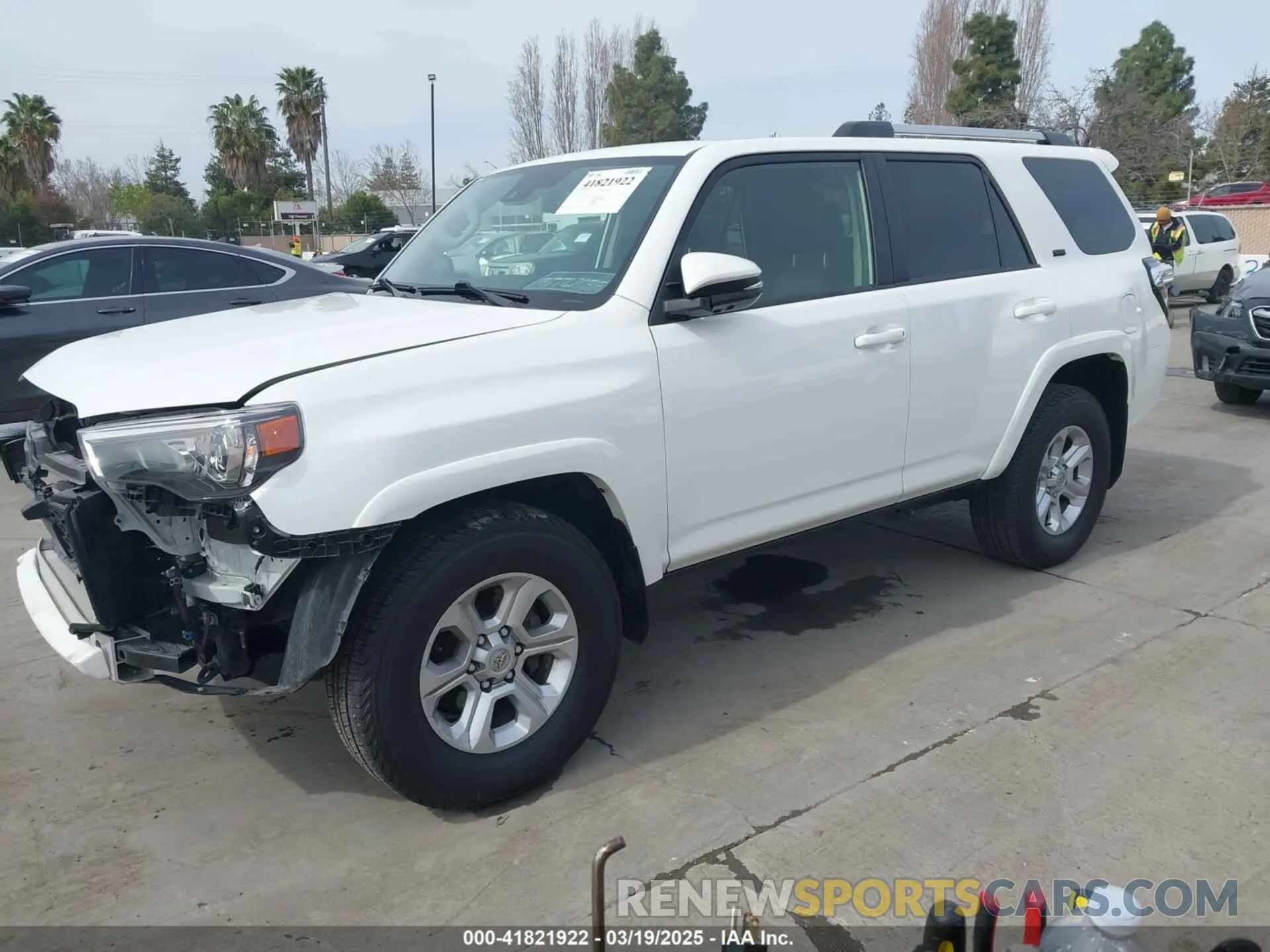 2 fotografías del automóvil dañado JTEFU5JR2N5263847 TOYOTA 4RUNNER 2022
