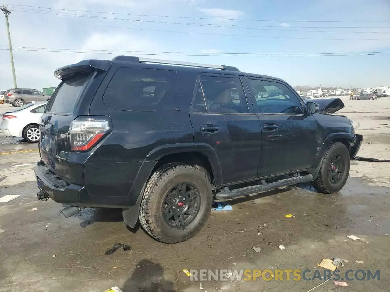 3 fotografías del automóvil dañado JTEFU5JR2N5266506 TOYOTA 4RUNNER 2022