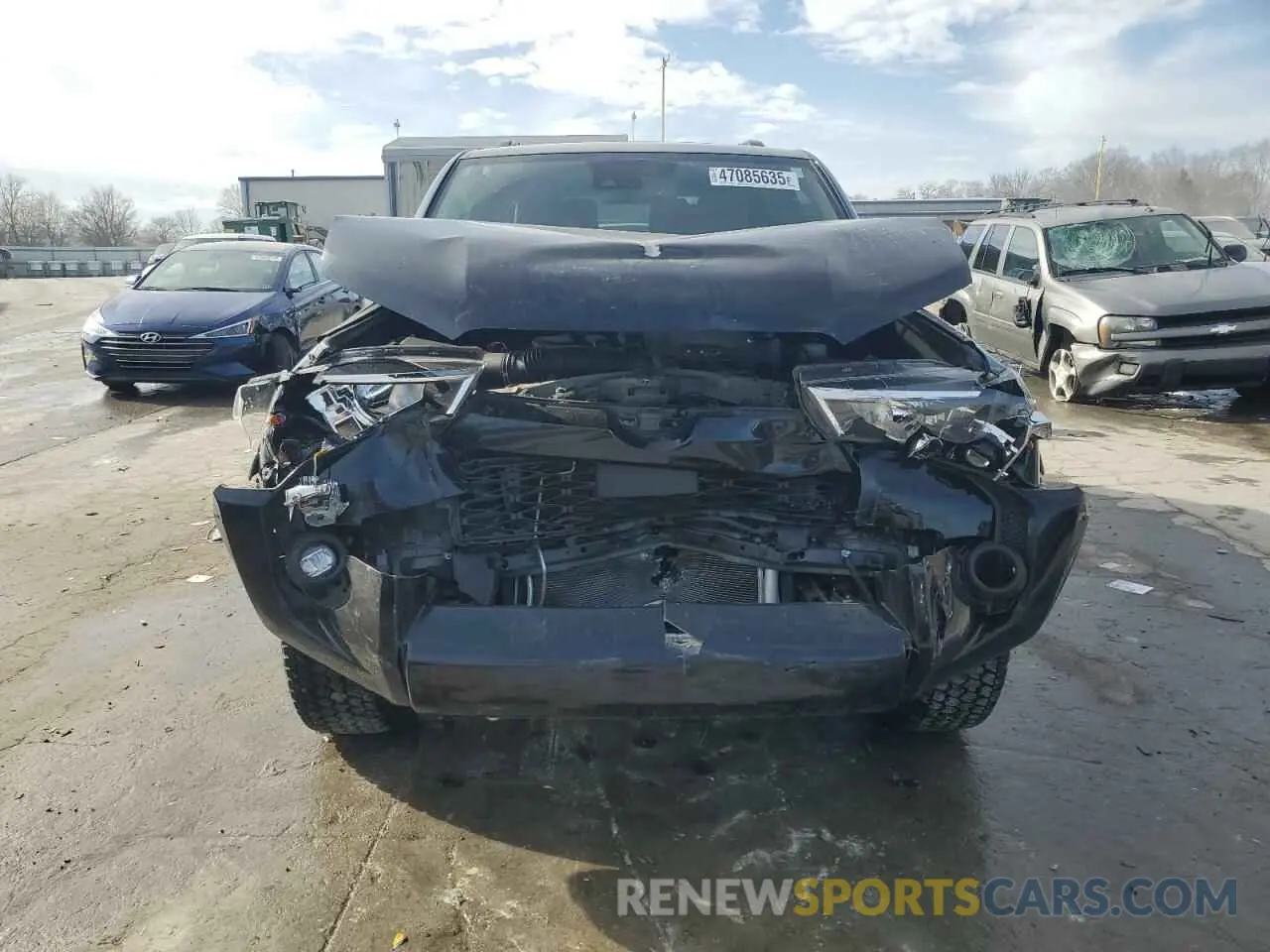 5 fotografías del automóvil dañado JTEFU5JR2N5266506 TOYOTA 4RUNNER 2022