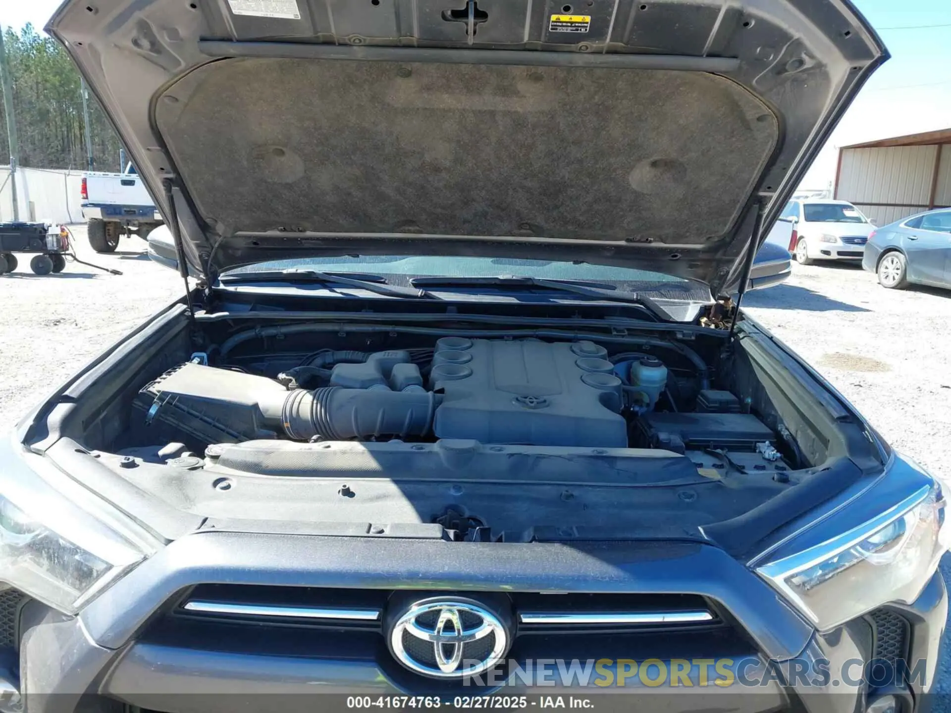 10 fotografías del automóvil dañado JTEFU5JR2N5269812 TOYOTA 4RUNNER 2022