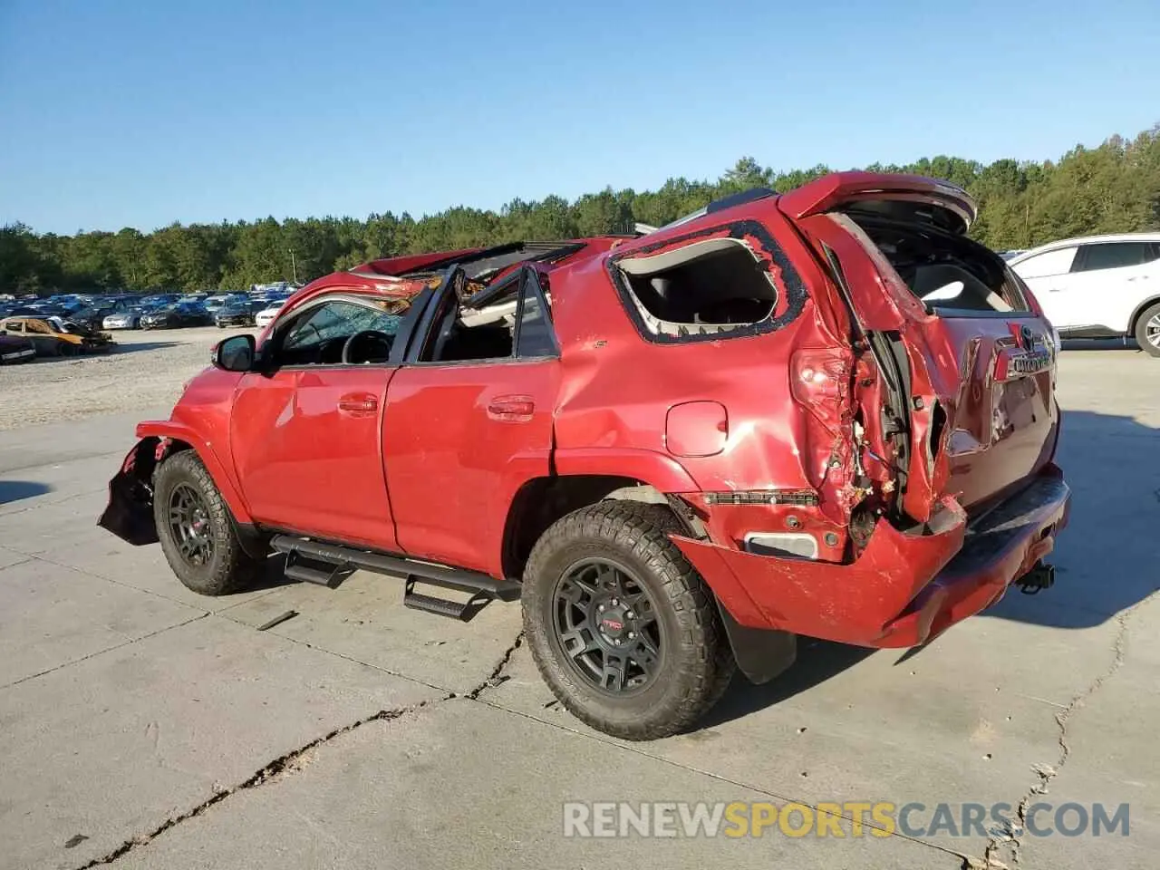 2 fotografías del automóvil dañado JTEFU5JR6N5252690 TOYOTA 4RUNNER 2022
