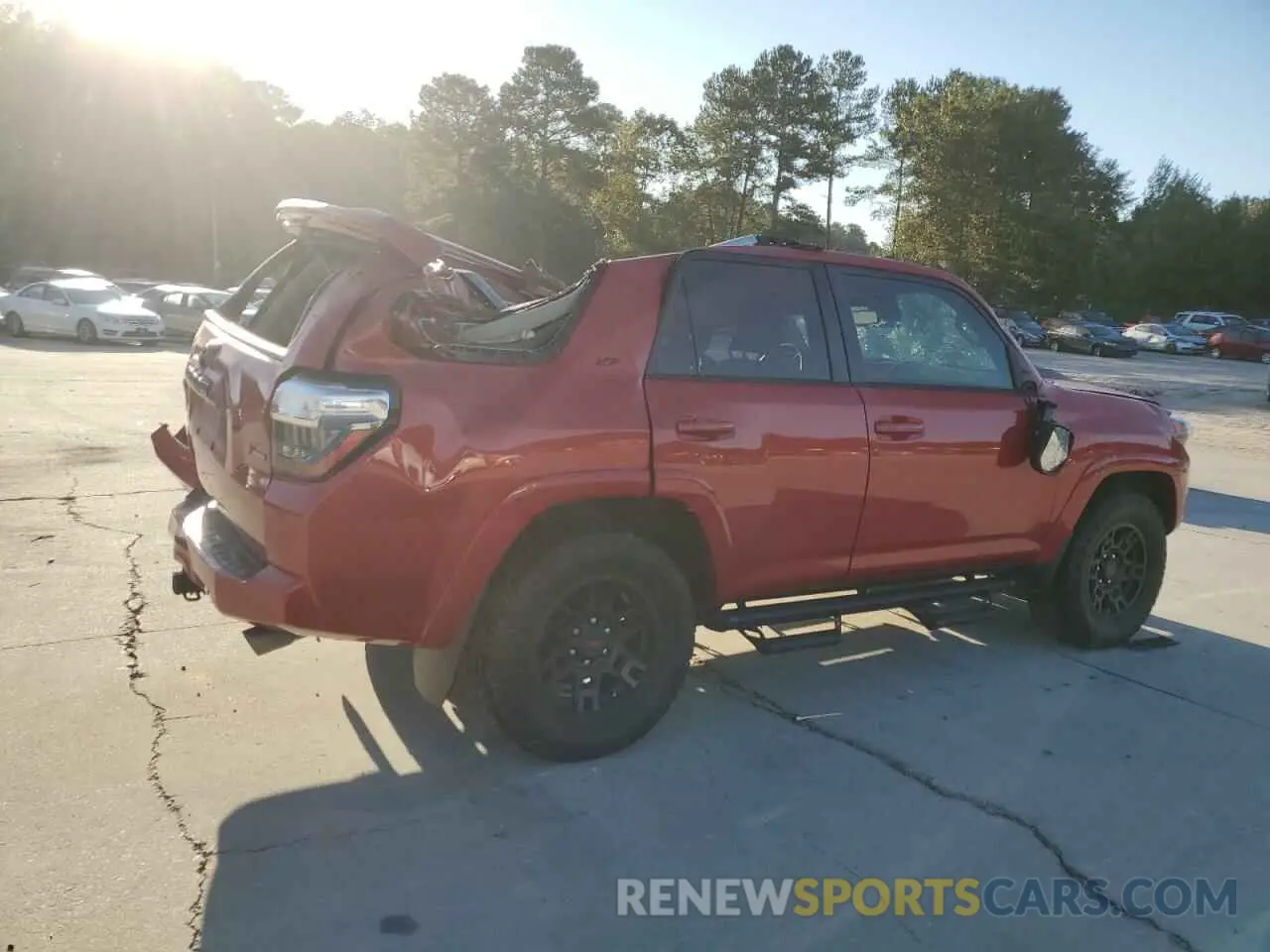3 fotografías del automóvil dañado JTEFU5JR6N5252690 TOYOTA 4RUNNER 2022