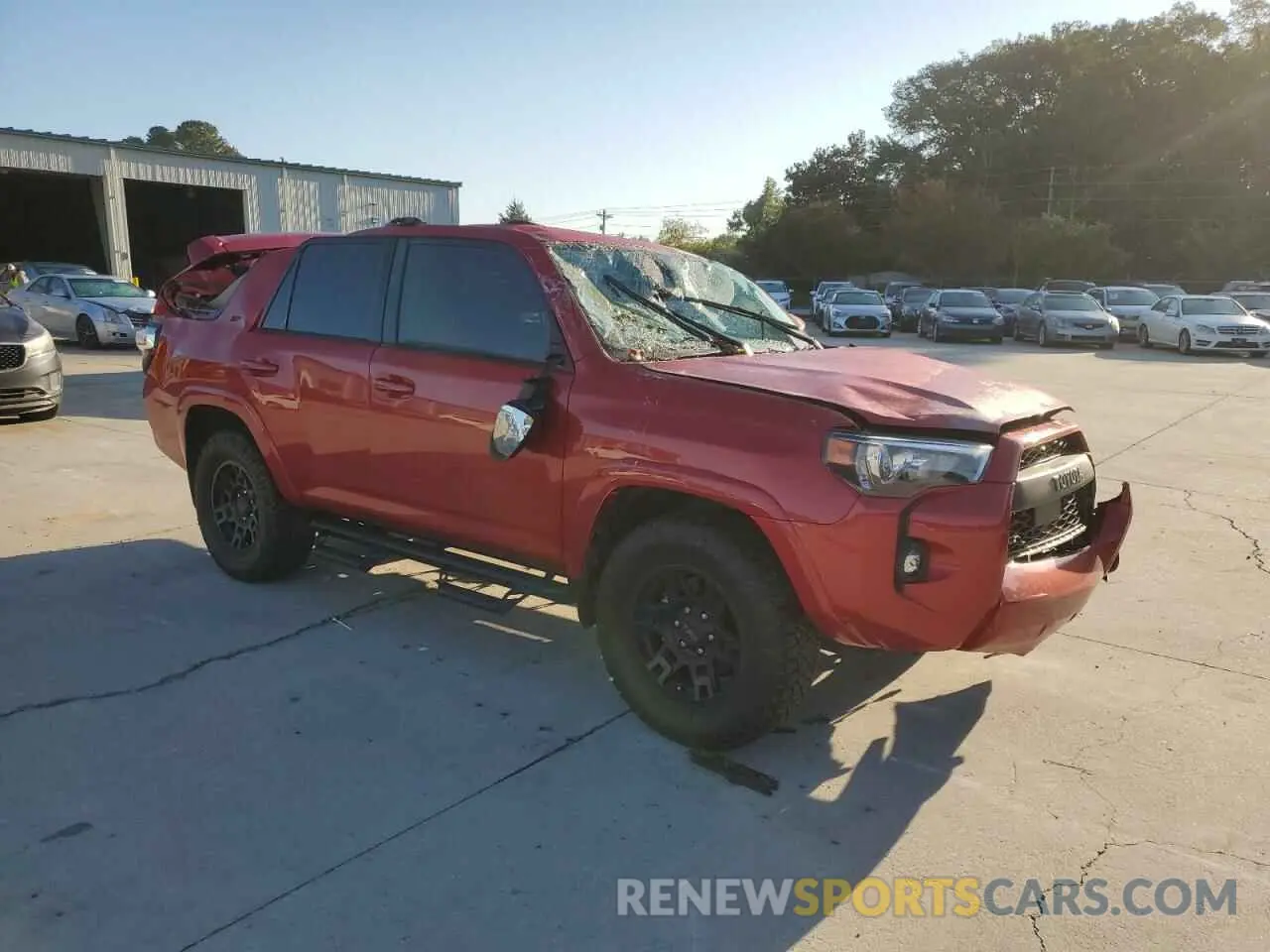 4 fotografías del automóvil dañado JTEFU5JR6N5252690 TOYOTA 4RUNNER 2022