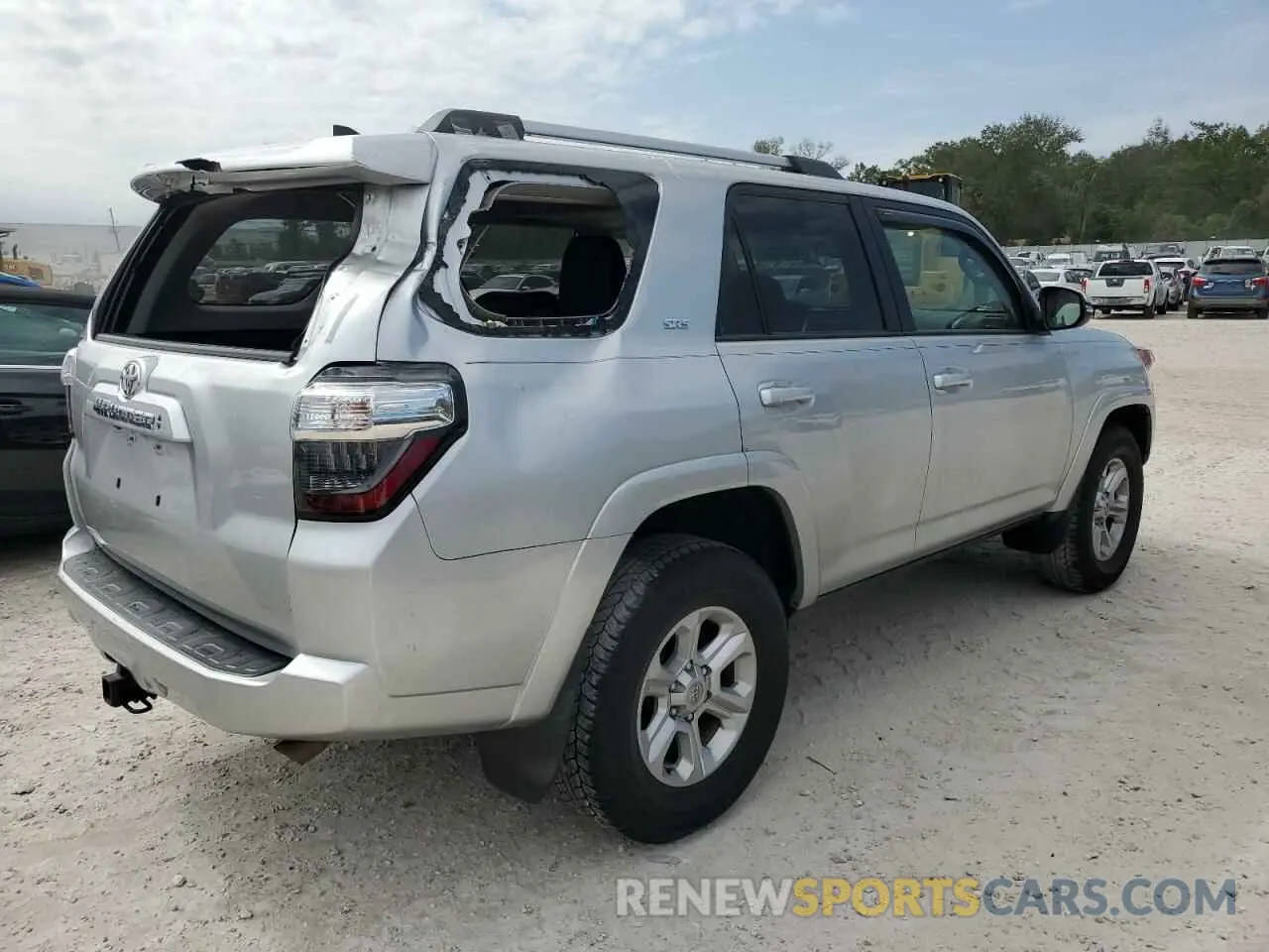 3 fotografías del automóvil dañado JTEFU5JR6N5268856 TOYOTA 4RUNNER 2022