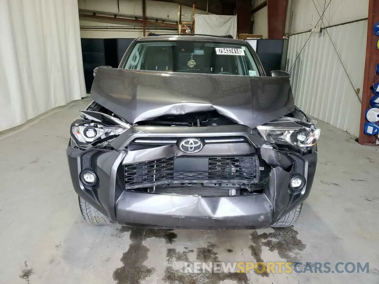5 fotografías del automóvil dañado JTEFU5JR7N5263651 TOYOTA 4RUNNER 2022