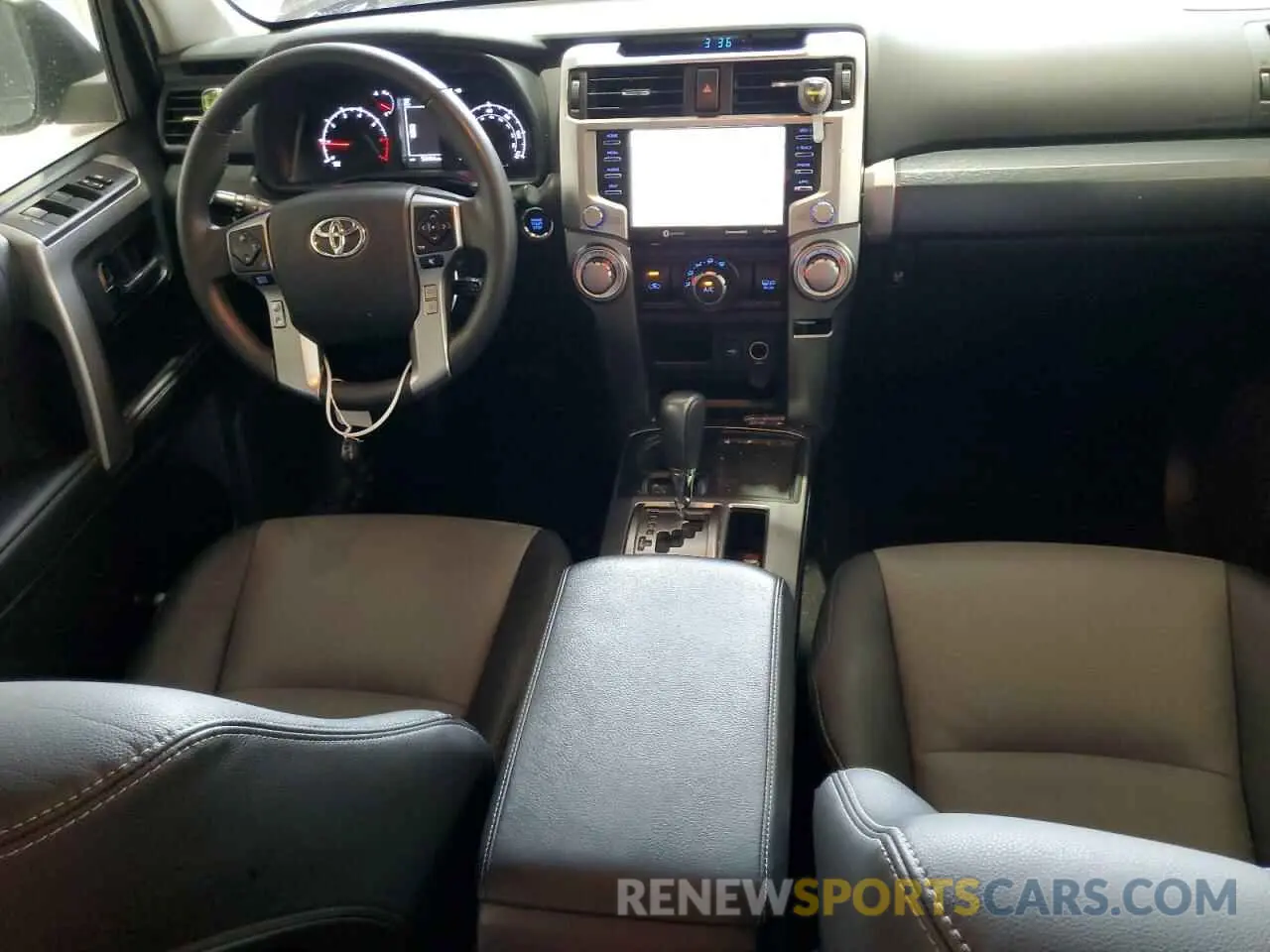 8 fotografías del automóvil dañado JTEFU5JR7N5263651 TOYOTA 4RUNNER 2022