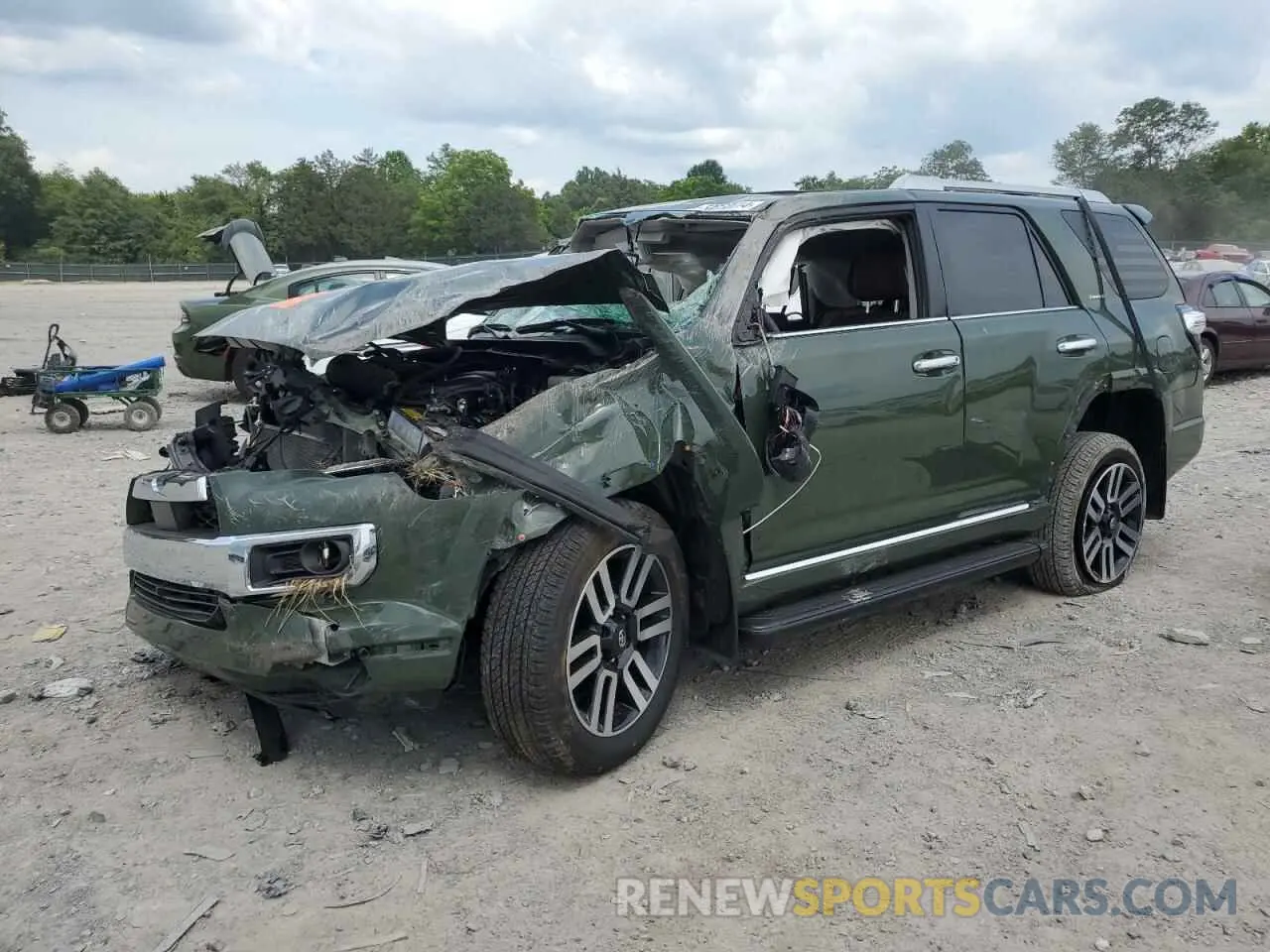 1 fotografías del automóvil dañado JTEKU5JR0N6040165 TOYOTA 4RUNNER 2022