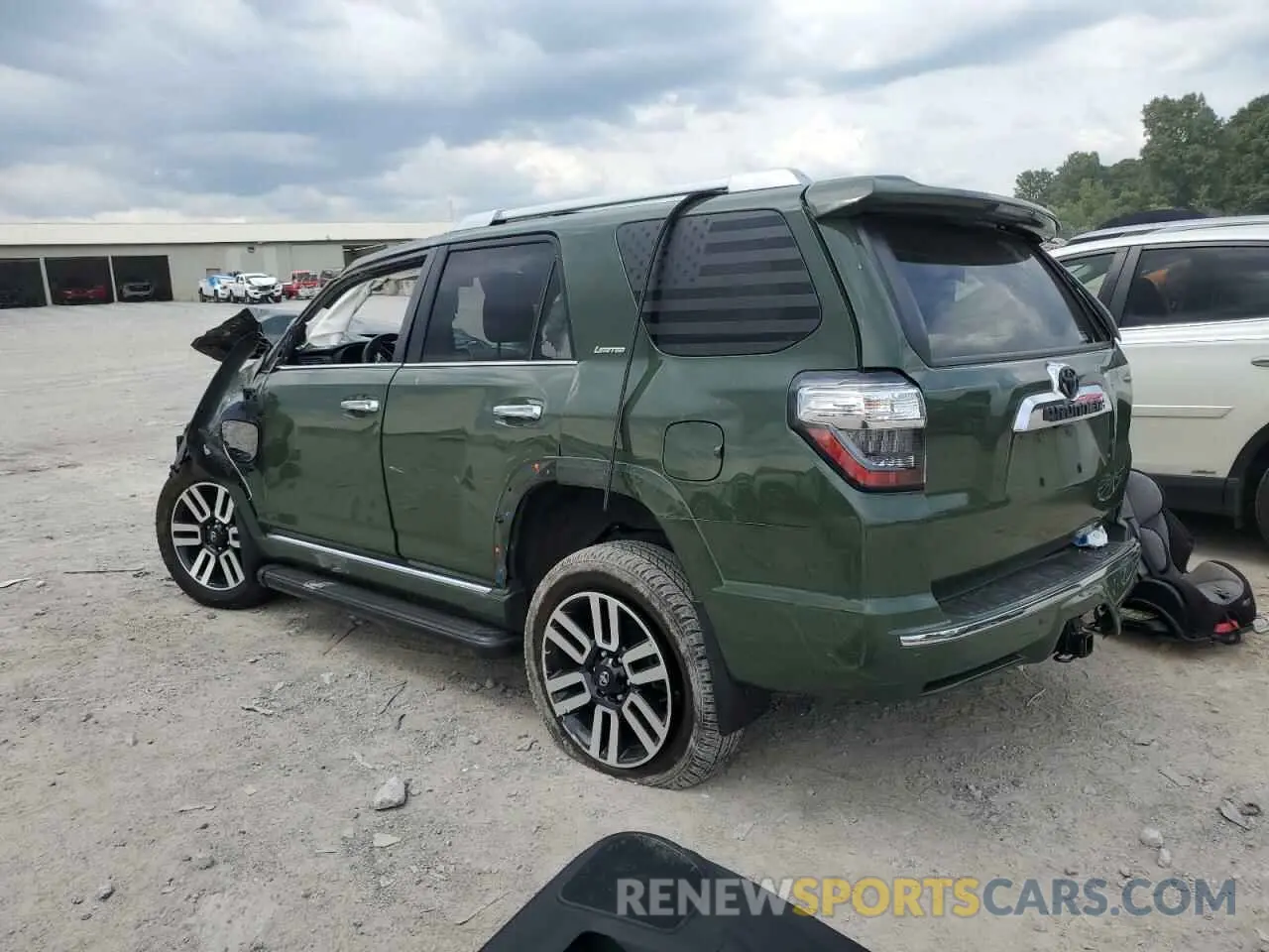 2 fotografías del automóvil dañado JTEKU5JR0N6040165 TOYOTA 4RUNNER 2022