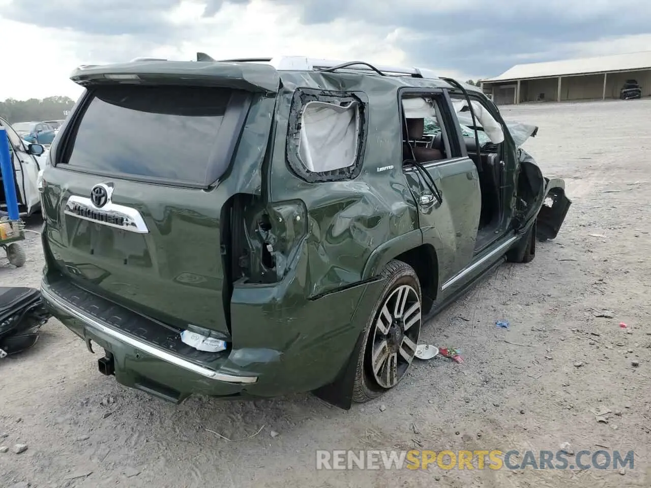 3 fotografías del automóvil dañado JTEKU5JR0N6040165 TOYOTA 4RUNNER 2022