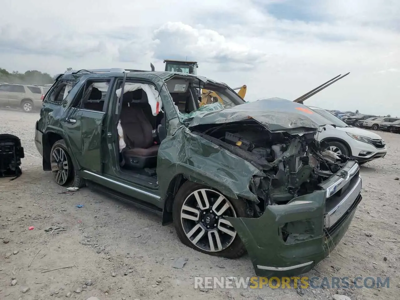 4 fotografías del automóvil dañado JTEKU5JR0N6040165 TOYOTA 4RUNNER 2022