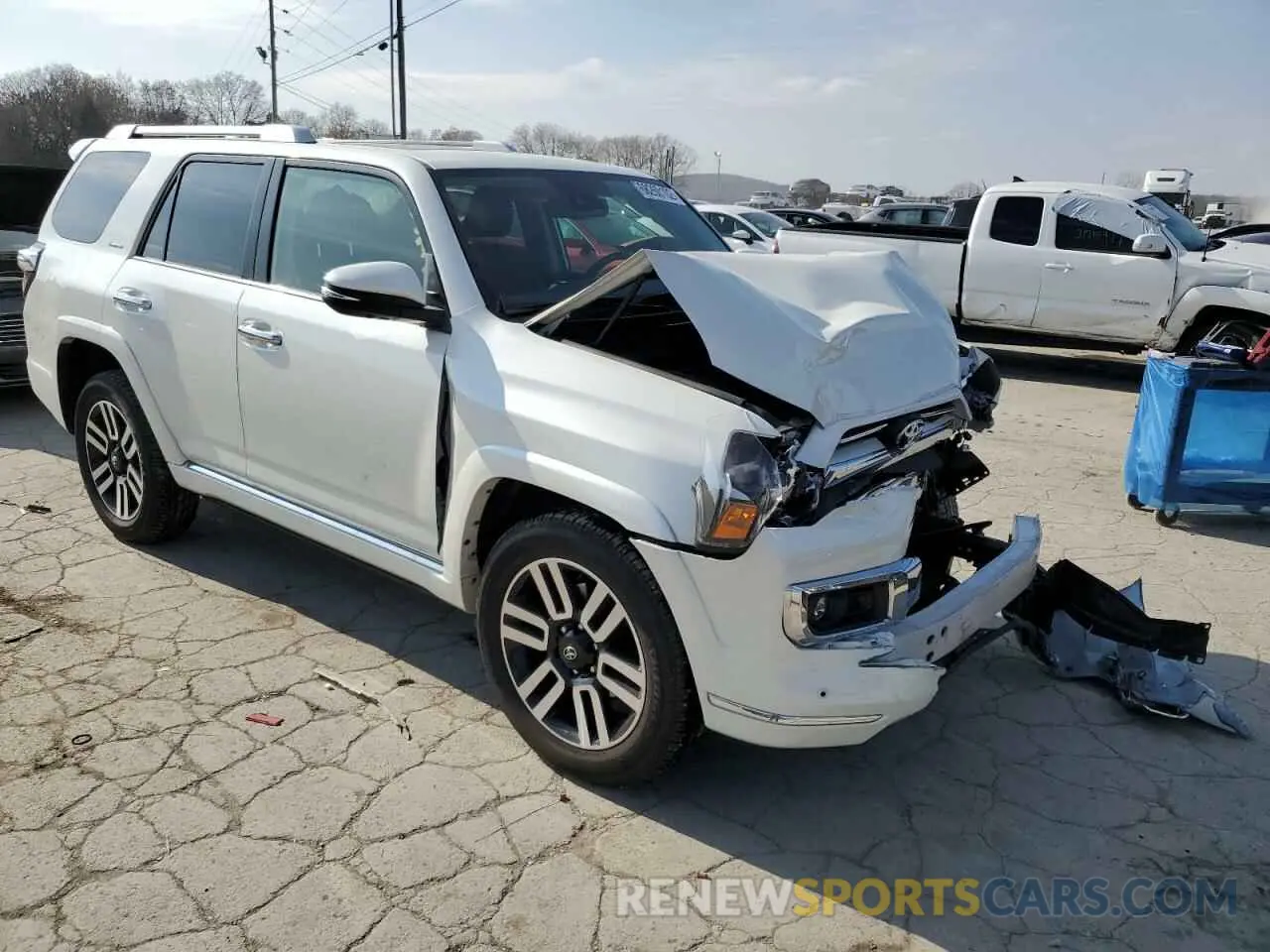 4 fotografías del automóvil dañado JTEKU5JR0N6044653 TOYOTA 4RUNNER 2022