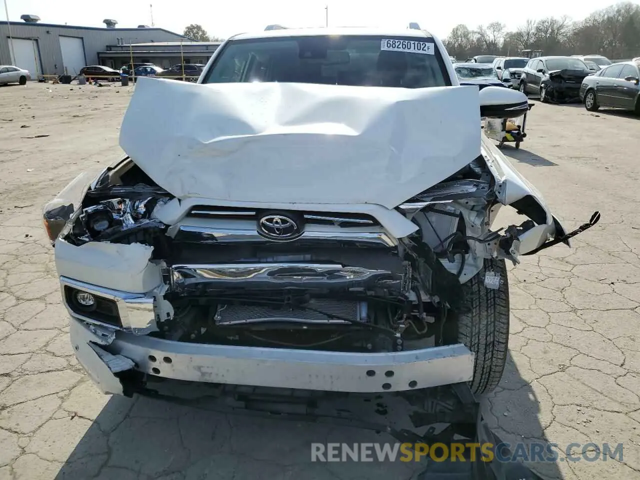 5 fotografías del automóvil dañado JTEKU5JR0N6044653 TOYOTA 4RUNNER 2022