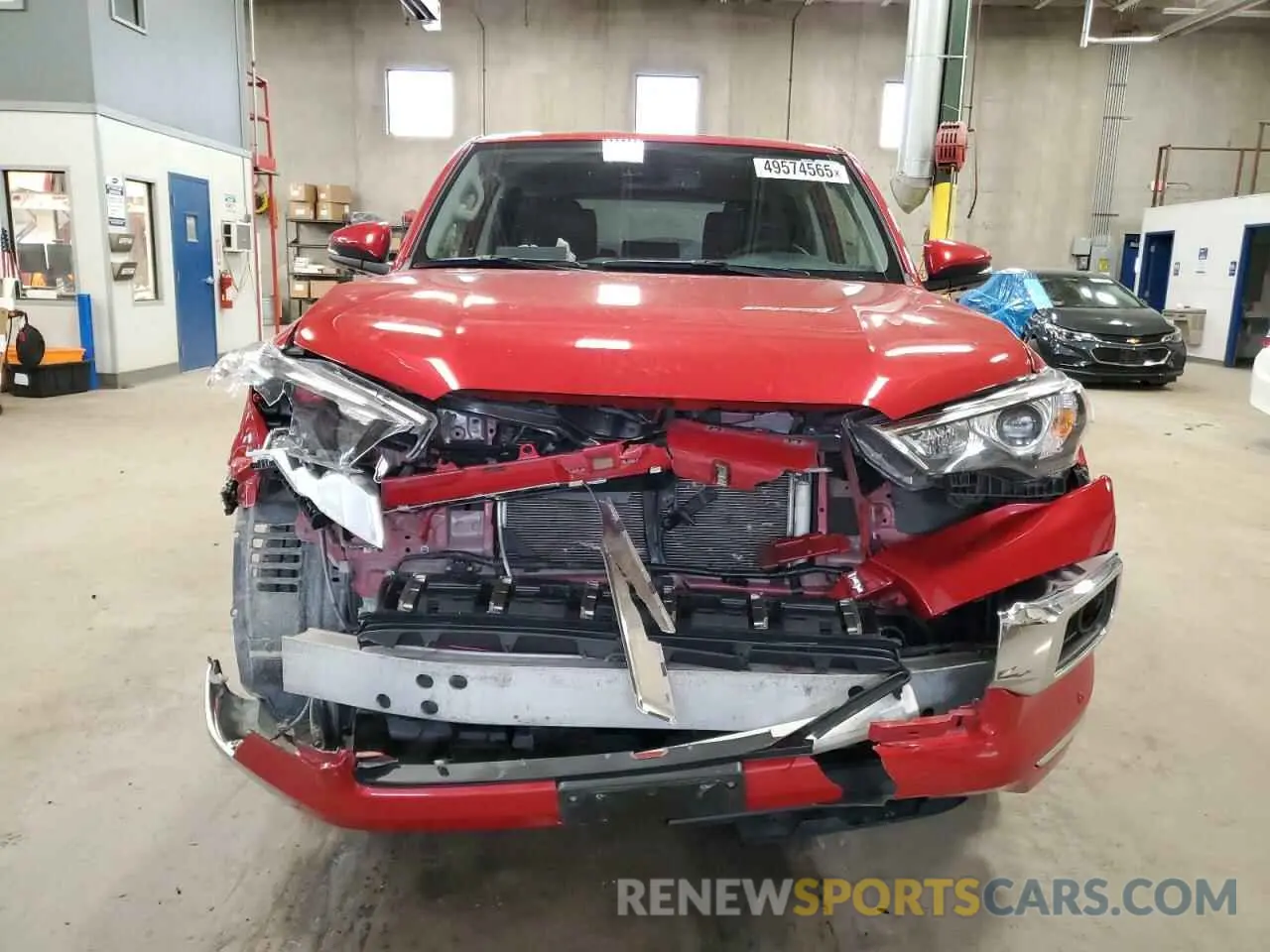 5 fotografías del automóvil dañado JTEKU5JR0N6045348 TOYOTA 4RUNNER 2022